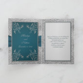 Teal on Pewter Thank You Card (Inside)