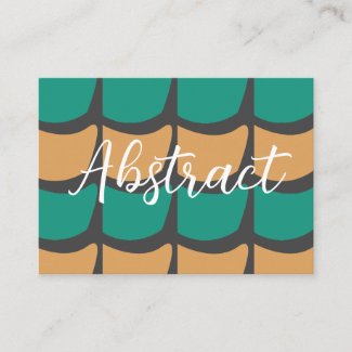 Teal Orange Abstract Pattern
