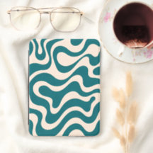 Teal Organic Waves