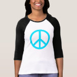 Teal peace sign T-Shirt