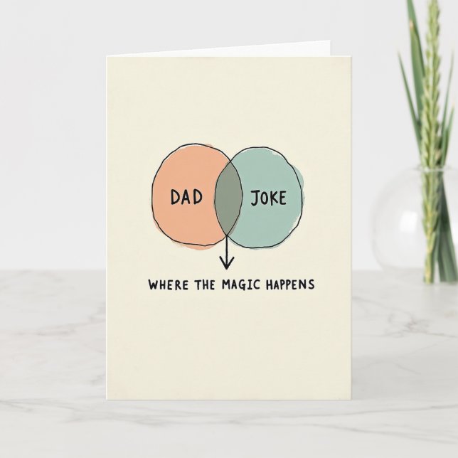 Teal Peach Fathers Day Card (Front)