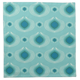 Teal Peacock Cloth Napkin