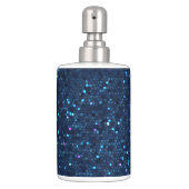 Teal Peacock Crystal Mosaic Soap Dispenser (Front)