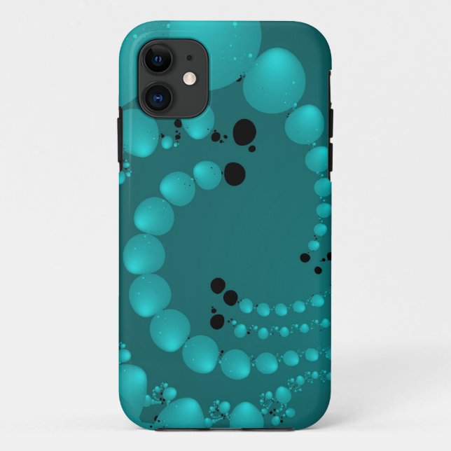 Teal Pearls Case-Mate iPhone Case (Back)