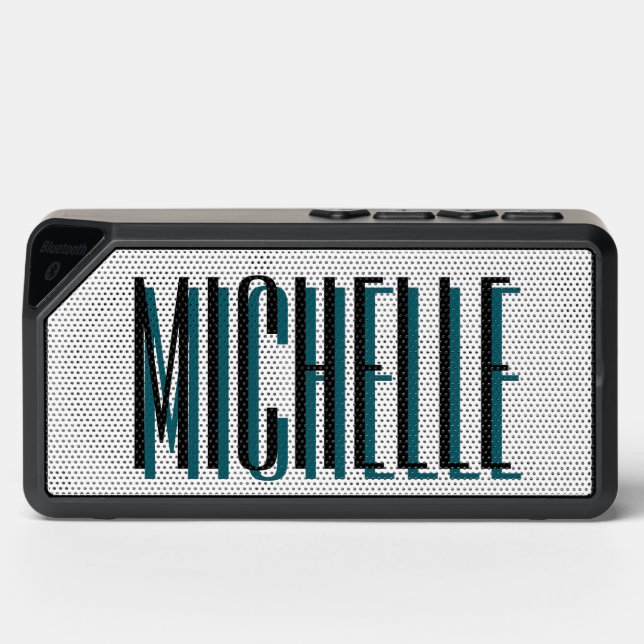 Teal Personalized Bluetooth Speaker (Front)
