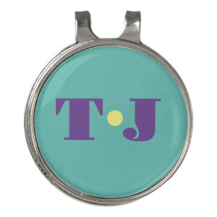 Teal Personalized Golf Hat Clip