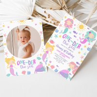Teal Photo Mermaid Oneder The Sea 1st Birthday