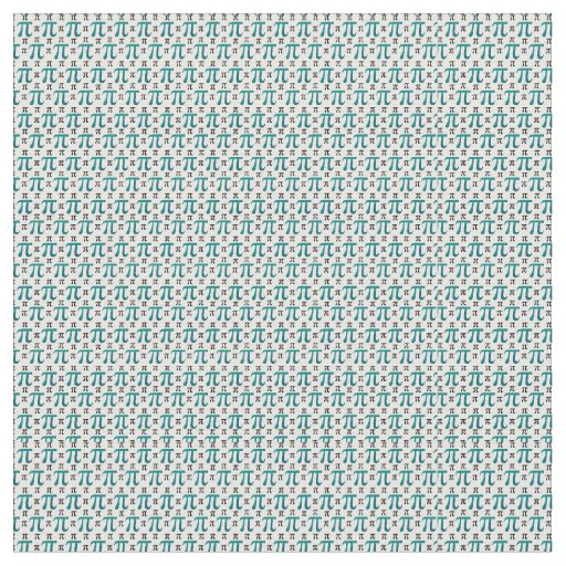 Teal Pi Complex Print Fabric