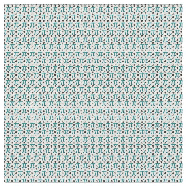 Teal Pi Complex Print Fabric (Close Up)