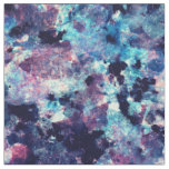 Teal, Pink, and Black Granite Marble Pattern Fabric
