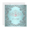 Teal Pink Heart Tiara Princess Baby Shower