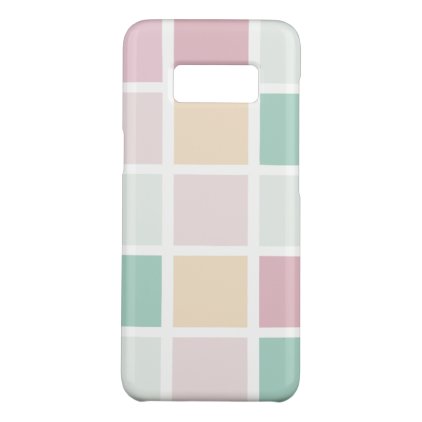 Teal Pink Yellow White Modern Square Pattern Case-Mate Samsung Galaxy S8 Case