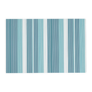 Teal Pinstripe Christmas Pattern#28 ID1009 Placemat