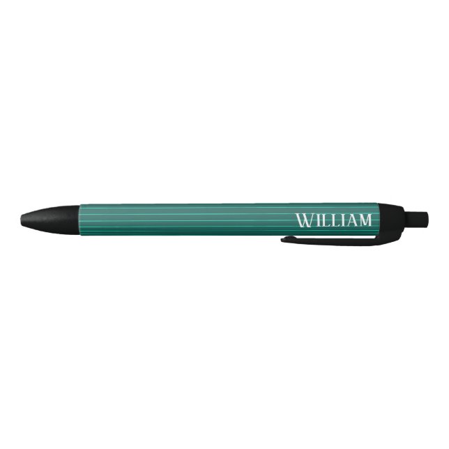 Teal pinstripes pen (Bottom)