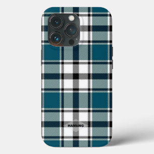 Teal Plaid Iphone Case HAMbWG
