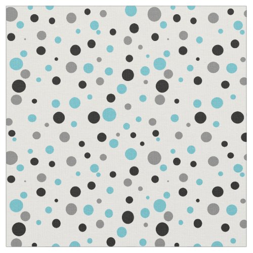 Teal Polka Dot Retro coordinate for Flower Power Fabric