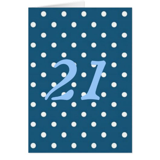 Teal Polka Dots Cards (Front)