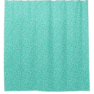 Teal Polka Dots Shower Curtain