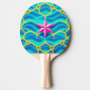 Teal Pong Oasis Ping Pong Paddle