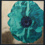 Teal Poppy Cloth Napkin<br><div class="desc">Teal Poppy</div>