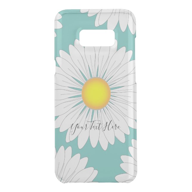Teal Pretty Little Daisy Uncommon Samsung Galaxy Case (Back)