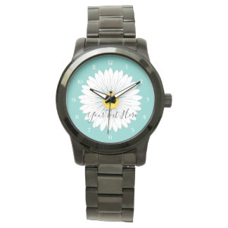 Teal Pretty Little Daisy Unisex Oversized Black Watch