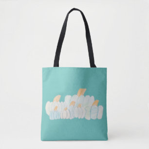 Teal Pumpkin Patch Trick-or-Treat Tote Bag