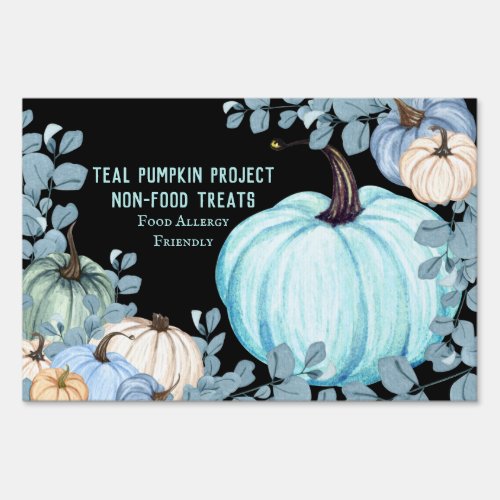 Teal Pumpkin Project Food Allergy Personalized Sign