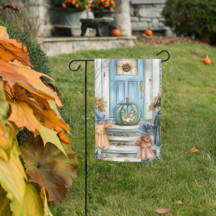 Teal Pumpkin Project Scene Garden Flag