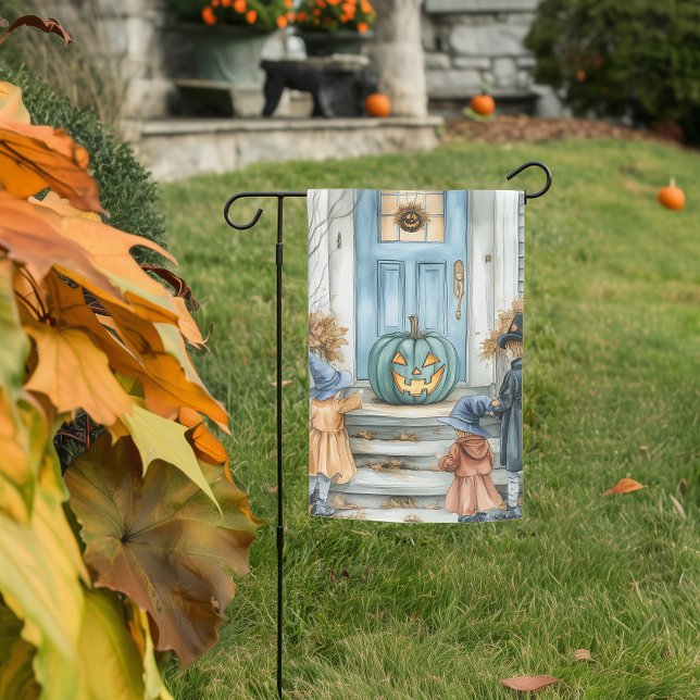 Teal Pumpkin Project Scene Garden Flag (Creator Uploaded)