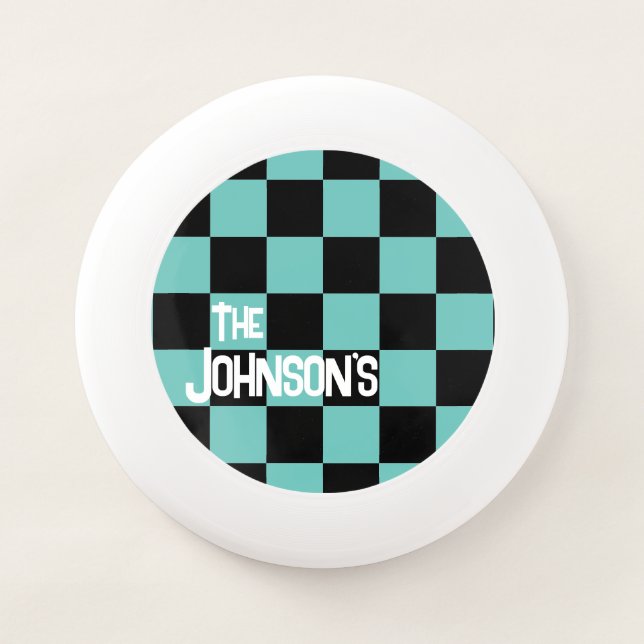 Teal Punk Rocker with Name Wham-O Frisbee (Front)