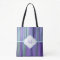 Teal Purple Blue Green Monogram Stripe