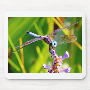 Teal & purple Dragonfly Mouse Pad