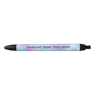 Teal & Purple Iridescent Design, Name or Your Text Pen