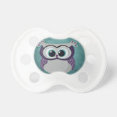 Teal & Purple Owl Pacifier (Front)