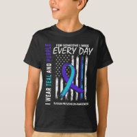 Teal Purple Someone I Miss Suicide Awareness Ameri
