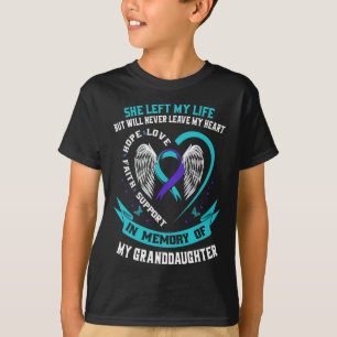 Teal Purple Suicide Awareness Shirt Granddaughter