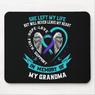 Teal Purple Suicide Awareness Shirt Grandma Preven Mouse Pad