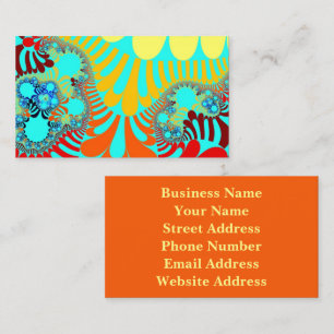 Teal Rainbow Mod Business Card