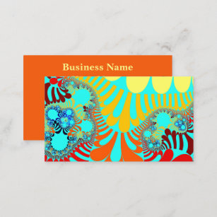 Teal Rainbow Mod Business Card