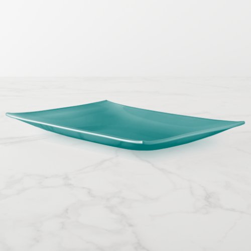 Teal Rectangle Trinket Tray