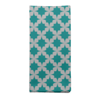 Teal Retro Star Napkin