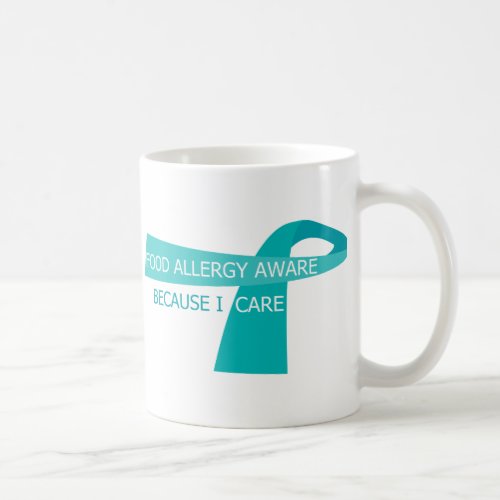 Teal Ribbon Food Allergy Awareness Teal Ribbon Coffee Mug