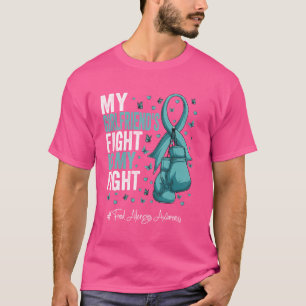 Teal Ribbon Girlfriend Food Allergies Awareness T-Shirt