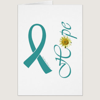 Teal Ribbon Hope Ovarian Cancer