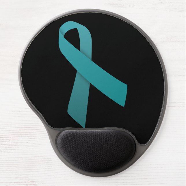 Teal Ribbon mouse pad (Front)