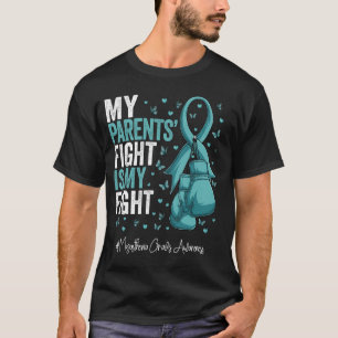Teal Ribbon Parents Myasthenia Gravis Awareness T-Shirt