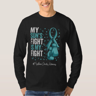 Teal Ribbon Son Myasthenia Gravis Awareness T-Shirt