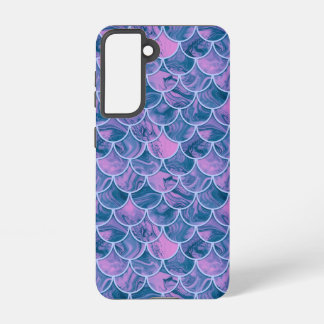 Teal rose scales samsung galaxy s21 case