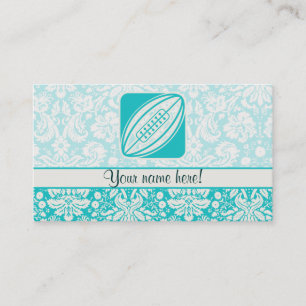 Teal Rugby Business Card